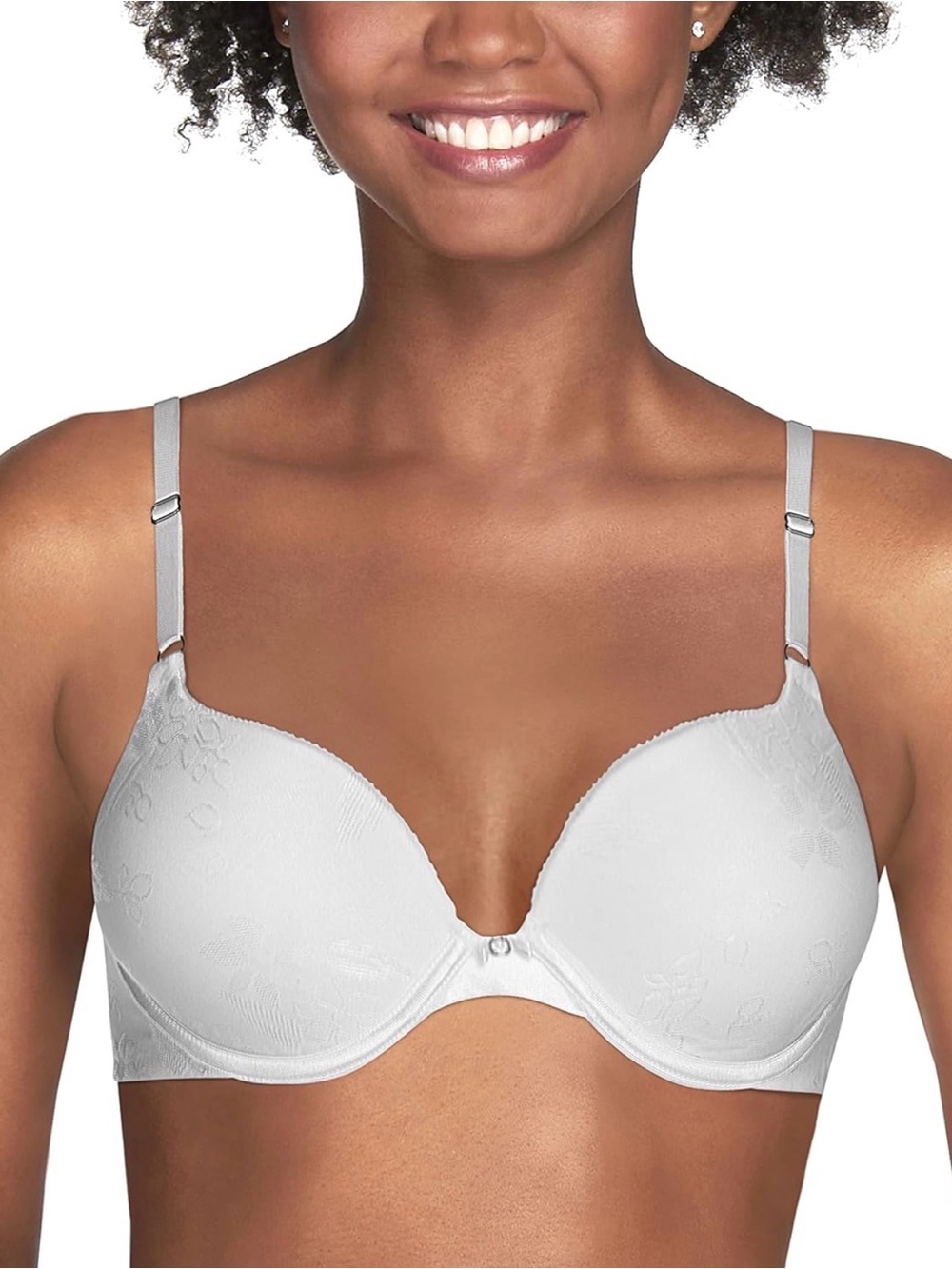 Vanity Fair Women's Ego Boost Push Up Bra, Underwire Bra White Size 36C